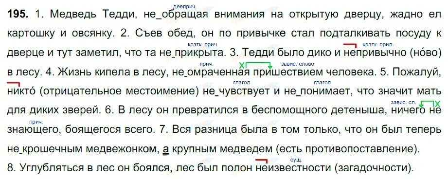 Русский язык обратите внимание на. Медведь Тедди не обращая внимания на открытую дверцу. Медведь Тедди не обращая. Русский язык 7 класс медведь Тедди не обращая. 195 Задание по русскому языку 7 класс.